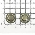 Кнопка магнитная металл пришивная ⌀20.0 мм, латунь, 10 шт, BIG