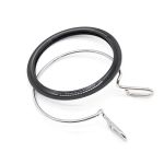 Пяльцы пластиковые с металлической застежкой, диаметр 5,8 см, цвет черный, Nurge Hobby, 160-3