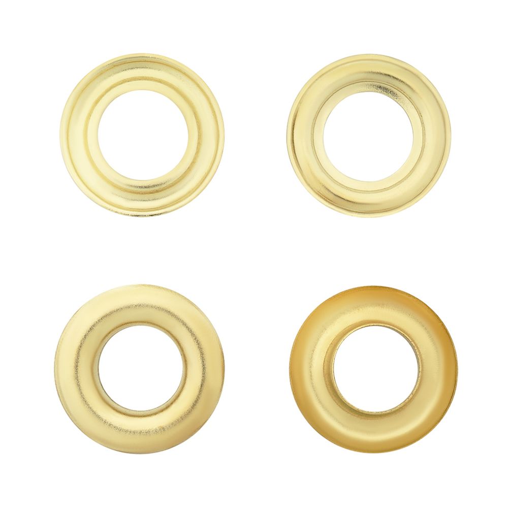 Люверсы металл ⌀13.0 мм (внутр.), h7 мм (внутр.), №28, металл, New Star, золото, уп≈100 шт