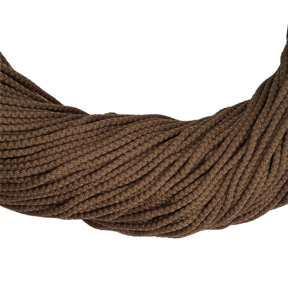 Шнур плетеный ⌀4.0-5.0 мм / 100 метров, 034 т.бежевый