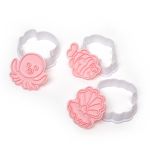 Набор вырубок для печенья пластик, 8 шт, №4 Морские обитатели, S-Chief SHF-0353