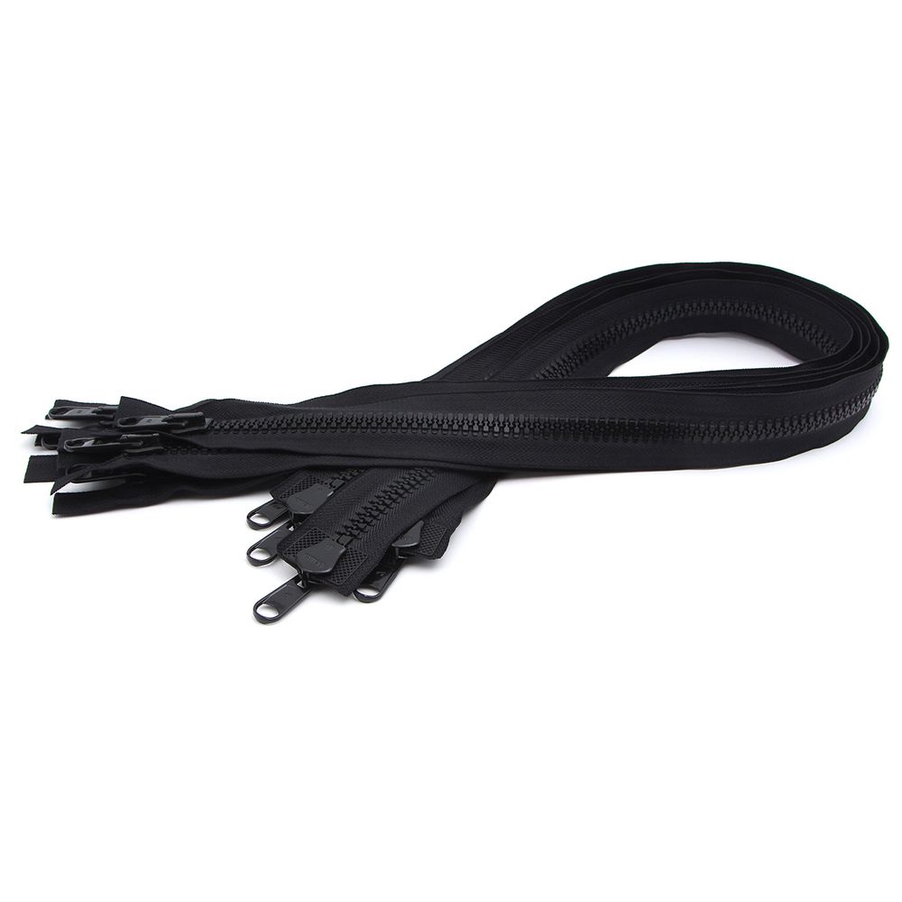 Молния трактор Arta Т8 (8 мм) 2 зам., разъем., 75 см, цв. 077 черный, уп.5 шт