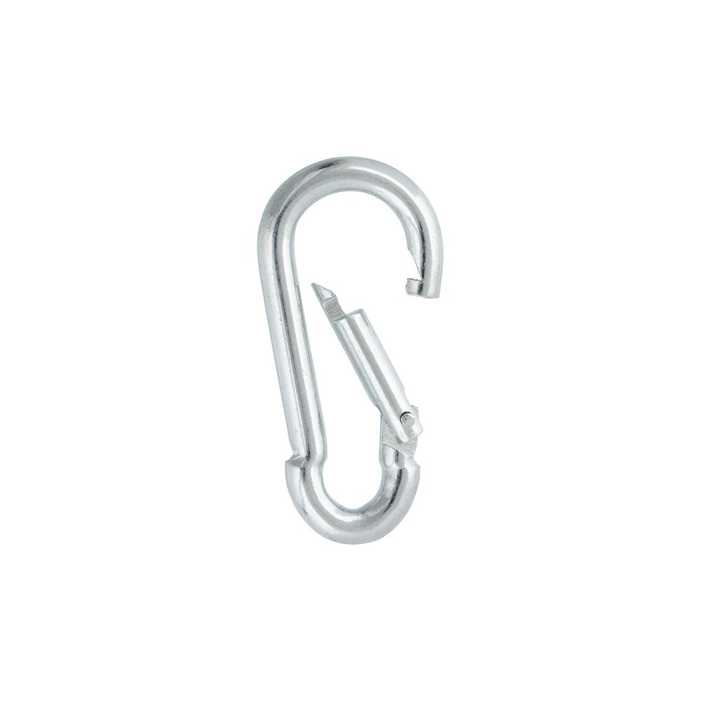 Карабин металл 12.0 мм (40х19 мм), 10 шт, 04 никель, Gamma GH 119/15/10