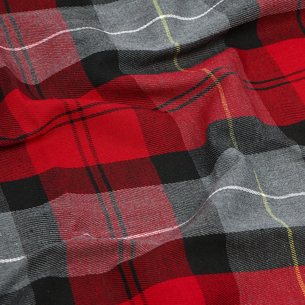 Фланель рубашечная 150 г/м², 150 см / 2 метра, TBY.Fl.T399.2, цв.399 красный