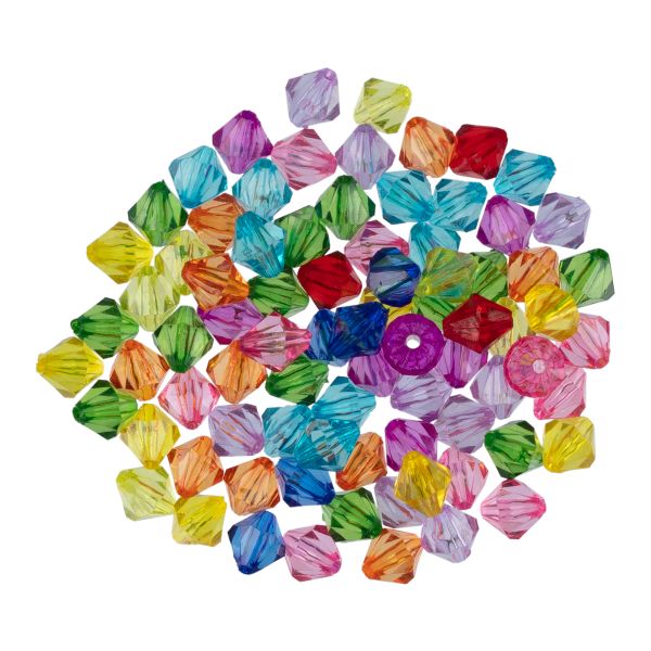 Бусины акрил 9х10 мм, 25 г (80±3 шт), №01 ассорти, Zlatka ARO-1