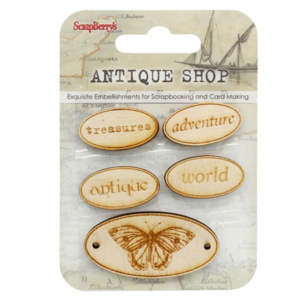 Деревянные фишки с гравировкой №1 Лавка Древностей, SCB62000118