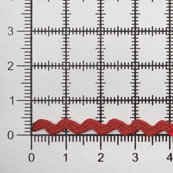 Тесьма вьюнчик, 3 мм, 30 метров (красный), 30 метров