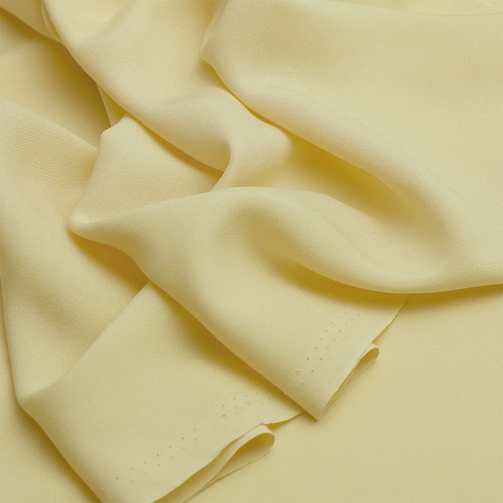 Штапель 110 г/м², 145 см / 2 метра, TBY-Vi-30-39.2, цв.39 св.желтый