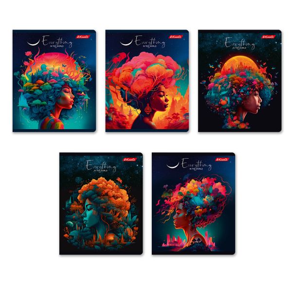 Тетрадь ученическая общая, глянцевая ламинация, A5+ 48 л. на скобе 65 г/м², белизна 100%, 10 шт, клетка в термоусадочной пленке, 000744 Гламурная, Светоч 48ТЕТк-004