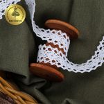 Кружево вязаное (тесьма) 20 мм / 10 метров, 6307-1.02 цв.02 белый, 10 м, Kruzhevo