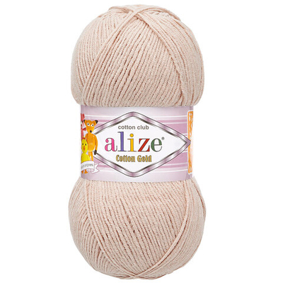 Пряжа Alize (Ализе) Cotton Gold / уп.5 мот. по 100 г, 330м, 314 св.бежевый