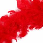 Боа из перьев 2 метра, 50±3 г, красный