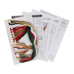 Набор для вышивания нитками Panna, Новогодние щенки, 39х19,5 см