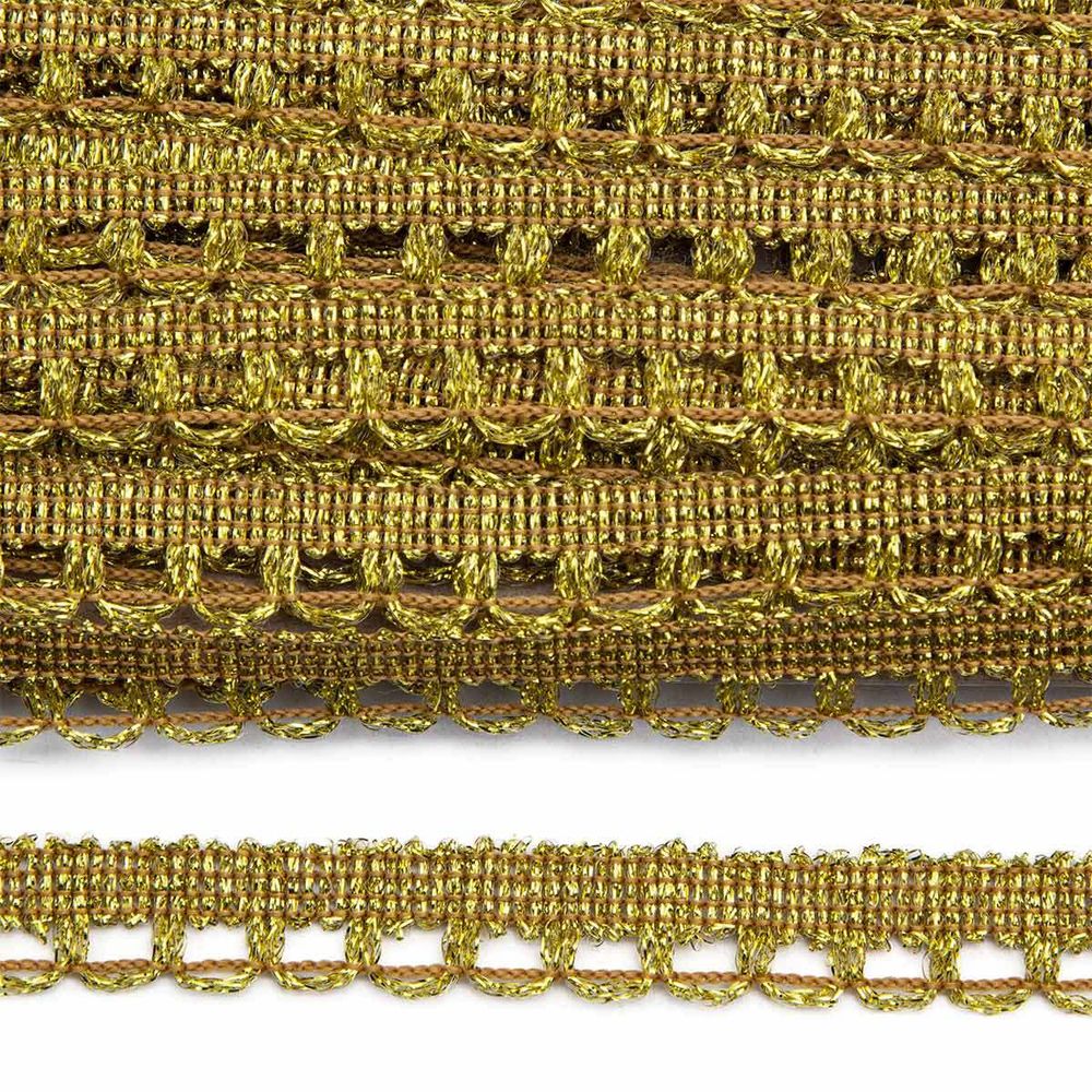 Тесьма 10 мм, 16м (золото)