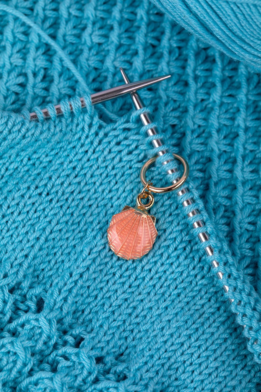 Кольца маркировочные металл, 6 шт, №01 с подвесками море, Gamma MKK-06