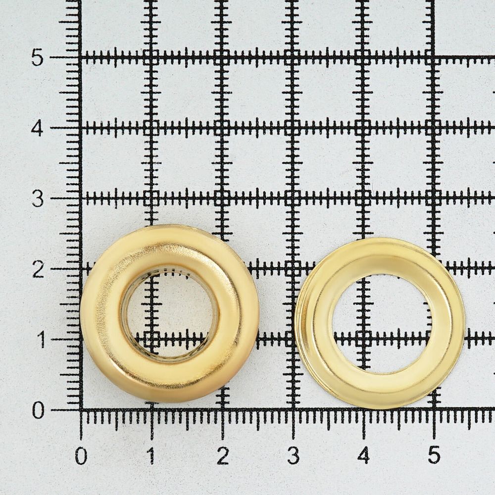 Люверсы металл ⌀13.0 мм (внутр.), h7 мм (внутр.), №28, металл, New Star, золото, уп≈100 шт