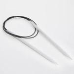 Спицы круговые Knit Pro Basix Aluminum 6 мм / 60 см, алюминий, серебристый, 45329