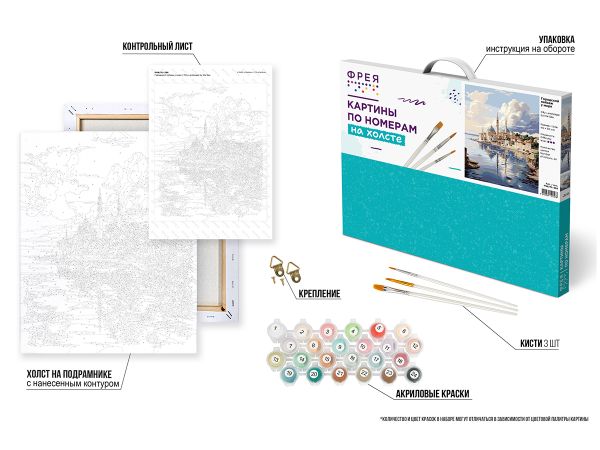 Картина по номерам Фрея PNB/PL-366, Городской пейзаж у моря, 50х40 см