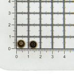 Хольнитены сумочные ⌀7 мм, h=9 мм, двухсторонние, BIG, латунь, 100 шт