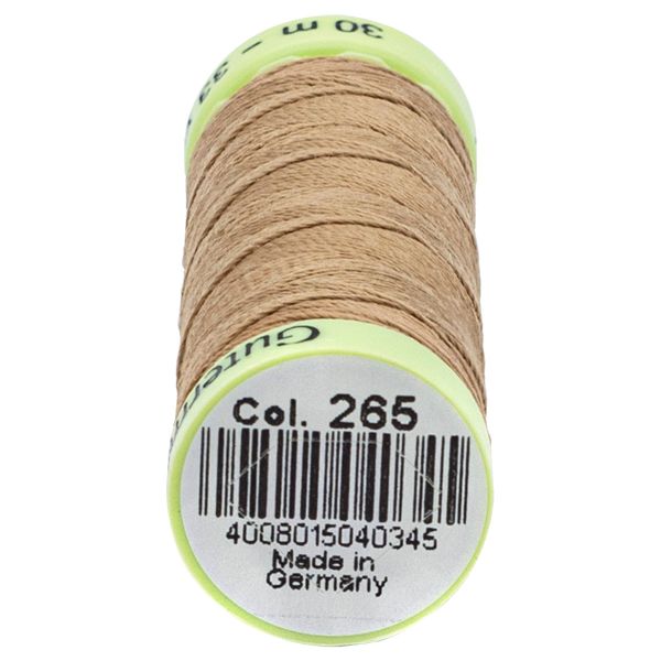 Нитки отделочные Gutermann Top Stitch, 30м, 265 серо-песочный, 5 катушек