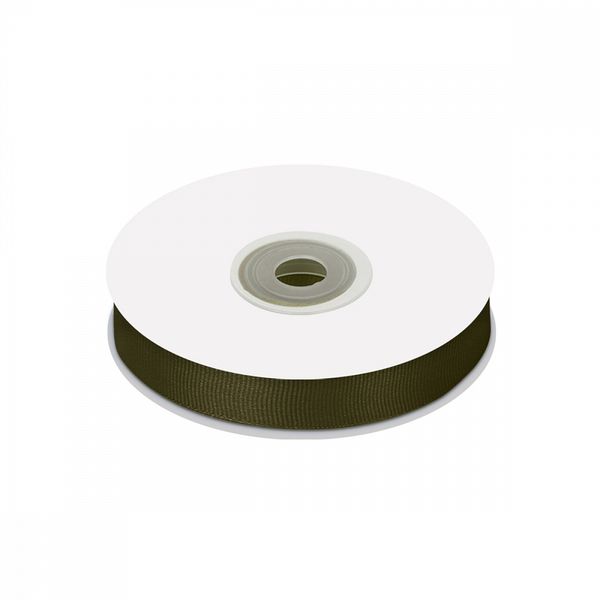 Лента репсовая (в рубчик) 15.0 мм цв. 569 хаки уп.22.86м (±1м)