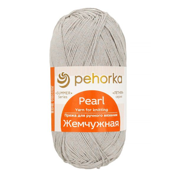 Пряжа Пехорка Жемчужная / уп.5 мот. по 100 г, 425 м, цв.059 мышонок