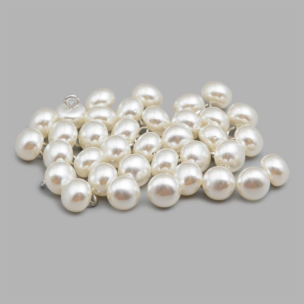 Пуговицы на ножке 8мм (Milk (молоко)), 36 шт