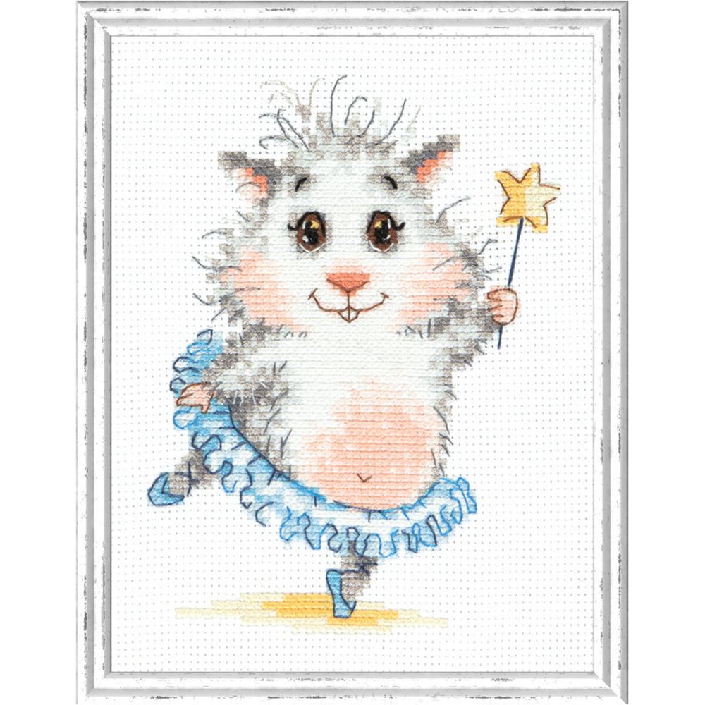 Набор для вышивания нитками Чудесная игла, Звезда балета 11х14 см, 506253