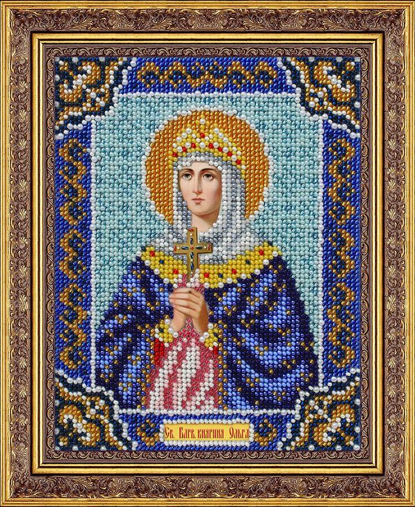 Набор для вышивания бисером Паутинка, Святая Княгиня Ольга 14х18 см