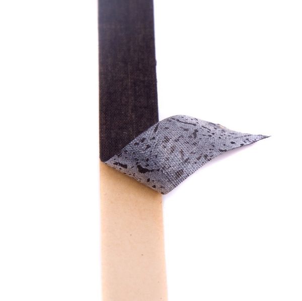 Усилитель для кожи 80 г/м², +5 г/м², бумага, 15 мм, сплошной клей PA, 30 м, черный, L3GE26, Danelli, OEKO-TEX®