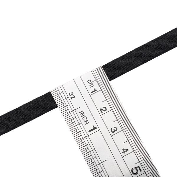 Резинка бельевая (бретелечная) 9.0 мм / 65.8 метров, черный