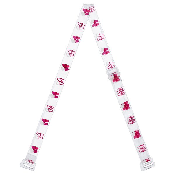 Бретели для бюстгальтера 10 мм, 10 пар, белый/т.красный/красный, Gamma BR-1023