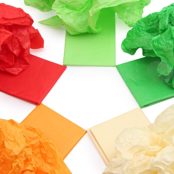 Бумага тишью упаковочная Ассорти 2, 50х70 см, 5 цветов по 5 листов, Astra&Craft