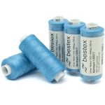 Нитки швейные бытовые Bestex 40/2, 365 м (400 ярд) / 10 кат., 367 бледно-васильковый