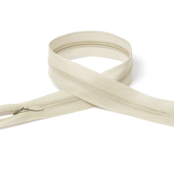 Молния потайная (скрытая) Т3 (3 мм) 1 зам., н/раз., 20 см, цв.F307 натуральный уп.50 шт
