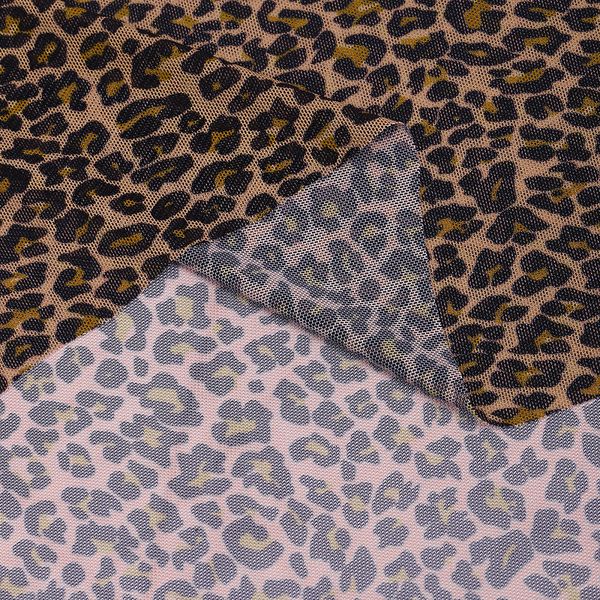 Сетка бельевая эластичная 100 г/м², шир.160 см / 50 метров, принт Леопард /SZ025816.05/