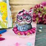 Набор для вышивания нитками МП Студия, на пластиковой канве Модница 10х9см