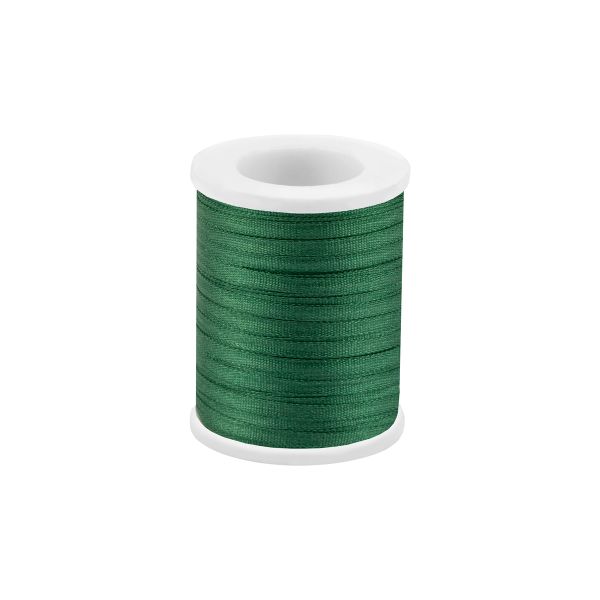 Лента (тесьма) шелковая 2.0 мм / 45.5±0.5 метров, №194 зеленый, Gamma SR-2