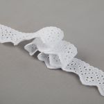 Кружево шитьё 38 мм / 9±0.2 метров, Турция, белый, Gamma GYEM-3800