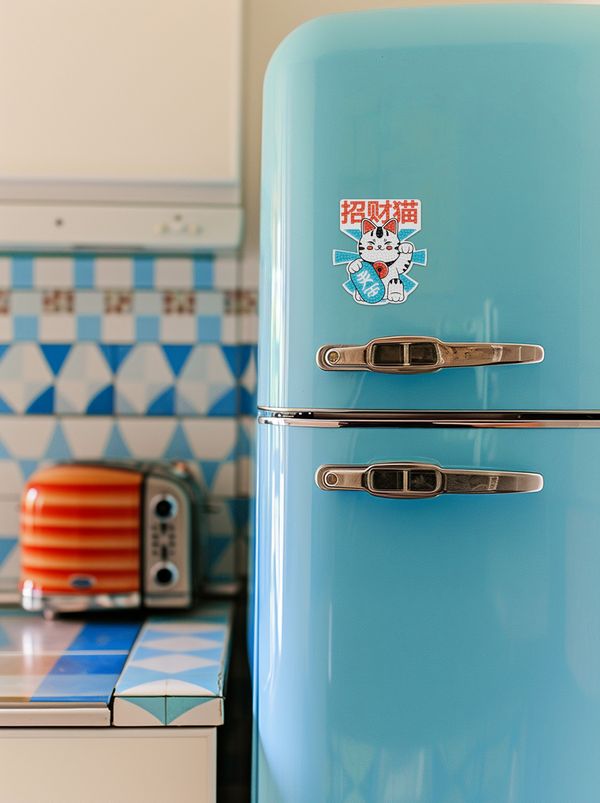 Алмазная (кристальная) мозаика Фрея ALVM-116, магнит Манеки - неко, 9х10 см