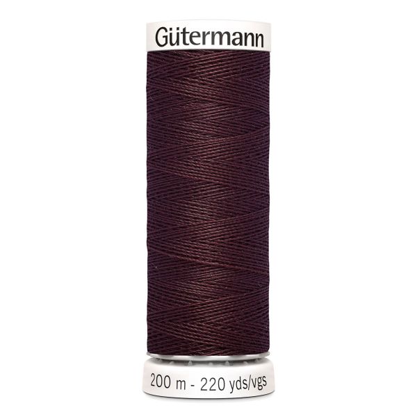 Нитки универсальные Gutermann Sew-all 100 (200 метров), 5 кат. | 175 т.красный шоколад