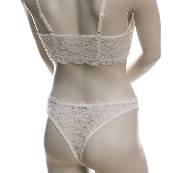 Кружево бельевое эластичное 300 мм / 13.72 м, цв. C501 белый