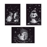 Набор для творчества Гравюра мини Зимние забавы (серебро), 10х15 см, 1х3 шт, Hobbius GHPM-13