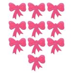 Термоаппликация Бант, 60х57мм 10 шт (ярко-розовый), 12786