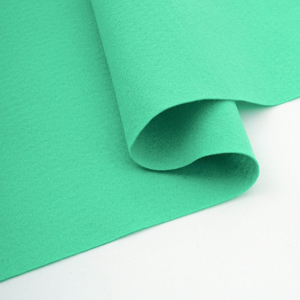 Фетр листовой мягкий 1.0 мм, 30х45 см, 10 листов, Hemline Hobby, 35 изумрудно-зеленый, 11.041