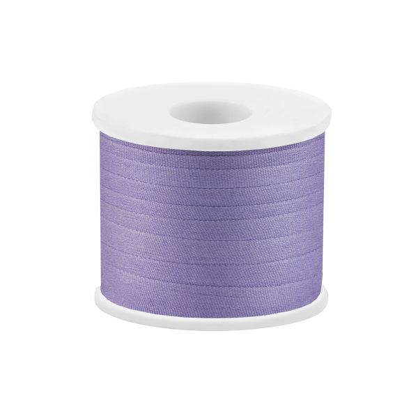 Лента (тесьма) шелковая 7.0 мм / 45.5±0.5 метров, №136 св.сиреневый, Gamma SR-7