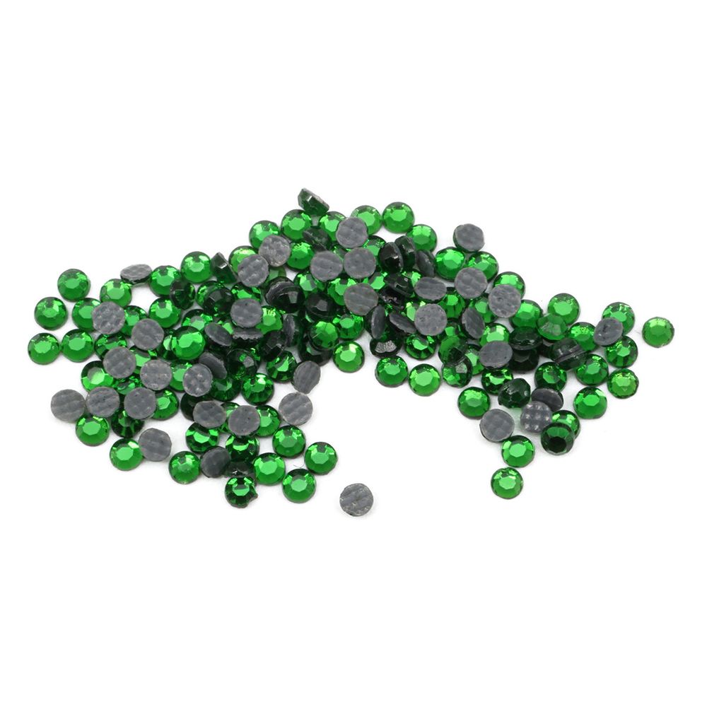 Стразы термоклеевые, 2 мм, ss6, 150 шт/упак (114 зеленый)