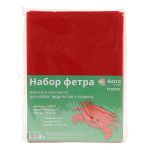 Фетр листовой жесткий 1.0 мм, 180гр, 20х30 см, ассорти, 16 штук Astra&Craft (4)