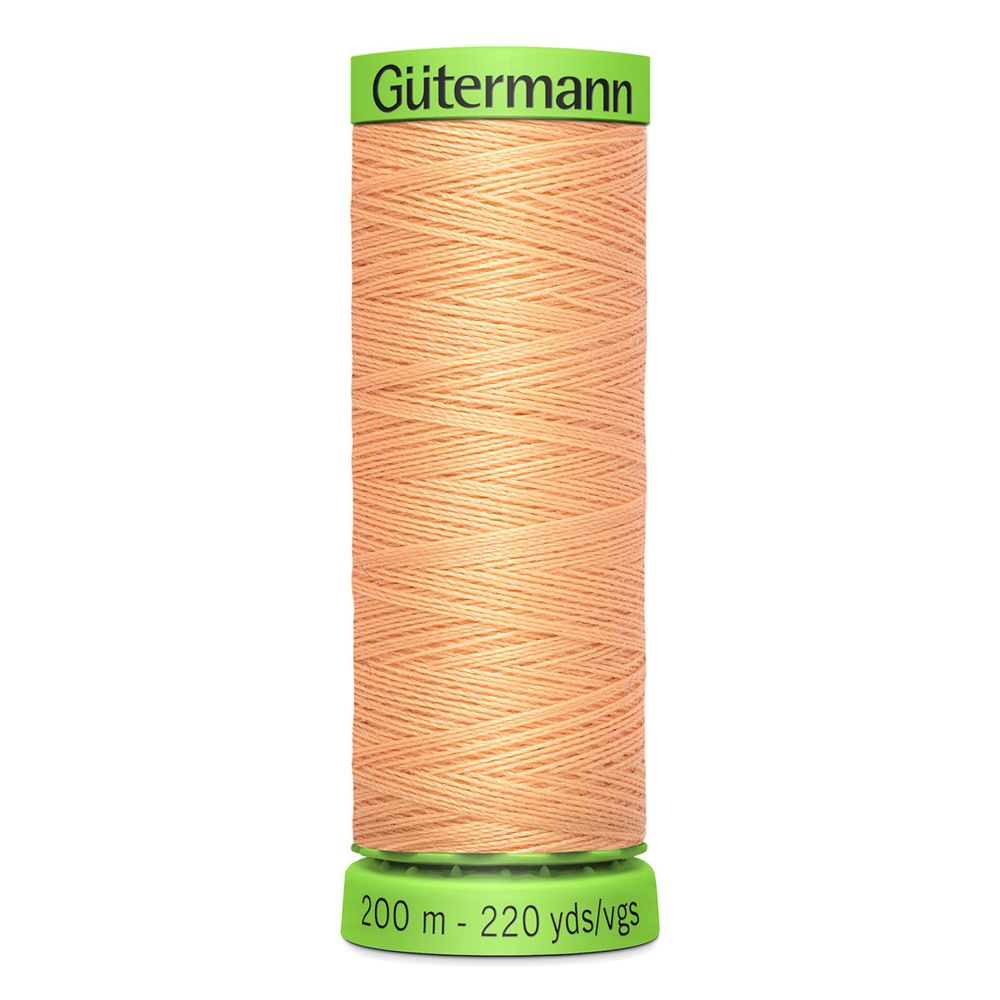 Нитки для тонких тканей Gutermann Extra Fine 150, 200м, 979 абрикос, 5 катушек
