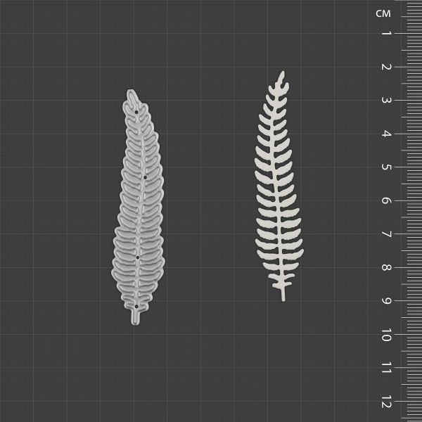 Нож для вырубки 1.7х7.2 см, Листик, Mr.Painter DICUT-M0006